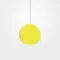 Circular LED pendant lamp 30CM-Yellow