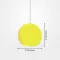 Circular LED pendant lamp 30CM-Yellow