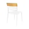 Moon Chair Amber Transparent / White
