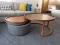 Set of 2 Rounded Tables