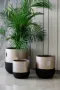 Fiber glass metallic pot 36Dx36Hcm