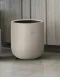 Fiber glass Beige pot 36Dx36Hcm